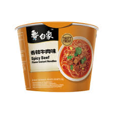 白象味鲜美经典香辣牛肉味面（桶装）BX Instant Bowl Noodles – Classic Spicy Beef Fl 102g